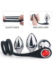 S.Hande Metal Anal Plug Seti ve Penis Halkası – Şık ve Dayanıklı Seks Aksesuarları