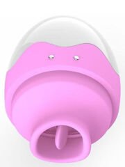 Yumurta Şeklinde Klitoris Dil Vibratörü | Şarjlı, Su Geçirmez, Kompakt