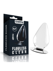 724Haz Flawless Clear Anal Plug | 4.5 inç, Şeffaf, Silikon ve Ergonomik Tıkaç