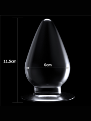 724Haz Flawless Clear Anal Plug | 4.5 inç, Şeffaf, Silikon ve Ergonomik Tıkaç