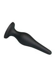 Siyah Silikon Anal Tıkaç Set, Küçük & Orta Boy