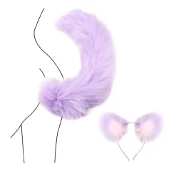 Kuyruklu Anal Plug Sevimli Kedi Kulak Cosplay