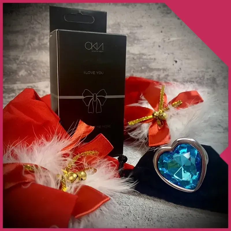 Kalp Şekilli Renkli Taşlı Anal Plug – Metal Gövde, Estetik ve Ergonomik Tasarım | 724Haz