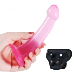Belden Bağlamalı Jel Strapon & Dildo – Esnek Jel, Ayarlanabilir ve Gerçekçi Tasarım | 724Haz