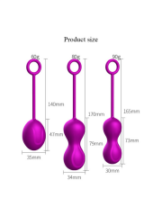 FoxShow Kegel Egzersiz Topları Seti | 3 Farklı Ağırlık & Medikal Silikon | 724Haz