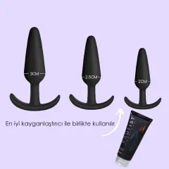 Lolipop Sailor Üçlü Butt Plug Set – Renkli, Silikon ve Esnek Tasarım | 724Haz