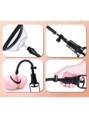 Pussy Pump Premium Fun – Çift Başlıklı Vajina & Göğüs Pompası | Vakumlu ve Titreşimli | 724Haz