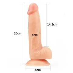 Lovetoy The Ultra Soft Dude 20 cm Dik Dildo – Ultra Yumuşak, Esnek ve Gerçekçi Silikon | 724Haz