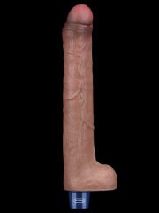 Real Softee Şarjlı Silikon Titreşimli Dildo – 26,5 cm