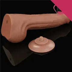 Lovetoy 29 Cm Çift Katmanlı Kayar Derili Melez Dildo