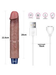 Real Softee Şarjlı Silikon Titreşimli Dildo – 22,8 cm
