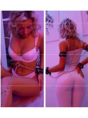 Zincirli Boyun El Bağlamalı Kelepçeli Deri Fantezi Set