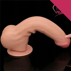 Lovetoy 29 Cm Çift Katmanlı Kayar Derili Dildo