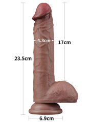 Çift Katmanlı Silikon Realistik Cock – 23,5 cm