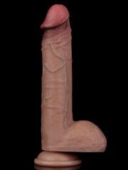9'' Dual Layered Silicone Cock