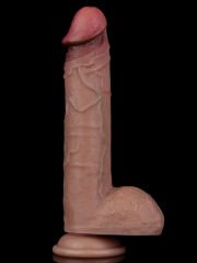 Çift Katmanlı Silikon Realistik Cock – 23,5 cm