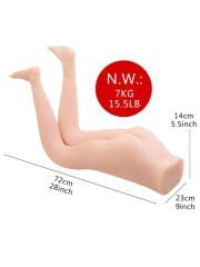 Bacaklı Yarım Vücut Mastürbatör | Ultra Gerçekçi Tam Kalça ve Vajina Model