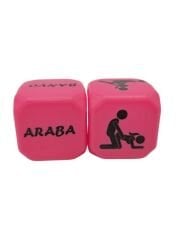 Büyük Renkli Pozisyon Zarı Pembe | Eğlenceli Çift Oyunu