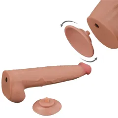 Lovetoy 34 Cm Çift Katmanlı Kayar Derili Dildo