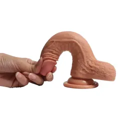 Shequ Crowley 18 Cm Çift Katmanlı Platinum Dildo