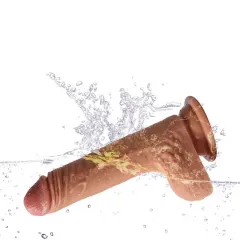 Shequ Crowley 18 Cm Çift Katmanlı Platinum Dildo