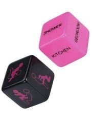 Fantazi & Pozisyon Zarları Siyah | Çiftler için Erotik Oyun