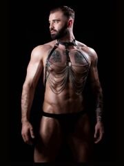 Zincir Detaylı Erkek Harness Model 4