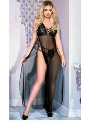 Transparan Uzun Fantazi Tül Gecelik