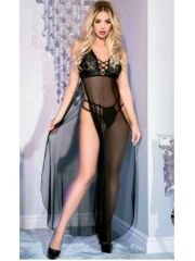 Transparan Uzun Fantazi Tül Gecelik