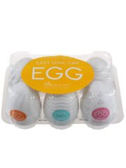 Magical Kiss Egg Erkeklere Özel Esnek Yumurta 6'lı | Medikal Silikon, Tırtıklı İç Yüzey