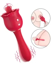 Erogen Bölge Etkili Çift Taraflı Şarjlı Vibratör | Çift Uyarım, Su Geçirmez, Silikon