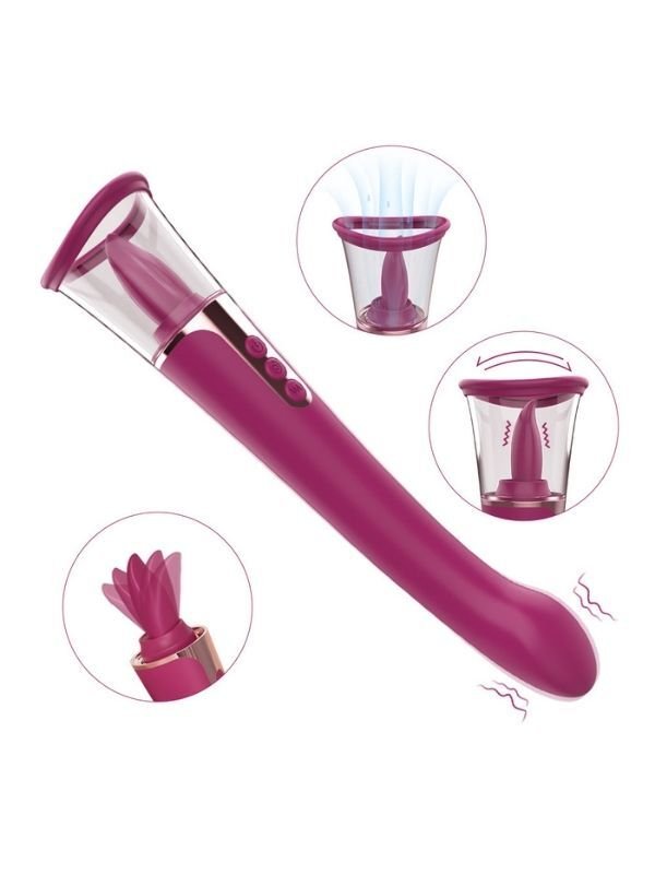 3‑in‑1 Amazing Şarjlı Vibratör | Triple Başlıklı, Sessiz ve Suya Dayanıklı