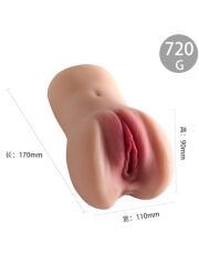 Noctis Çift Girişli Anal ve Vajinal Gerçekçi Masturbator – 18 cm