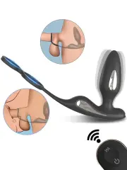 Penis Halkalı Şarjlı Giyilebilir Anal Vibratör | Fonksiyonel & USB Şarjlı