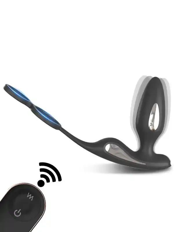 Penis Halkalı Şarjlı Giyilebilir Anal Vibratör | Fonksiyonel & USB Şarjlı