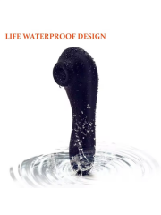 Siyah Klitoral Emiş Vibratörü – 10 Modlu G Noktası Uyarım