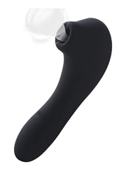 Siyah Klitoral Emiş Vibratörü – 10 Modlu G Noktası Uyarım