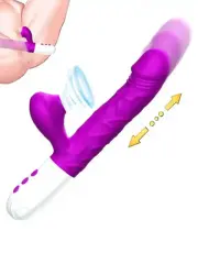 İleri‑Geri Hareketli, Isıtmalı ve Emme Modlu Şarjlı Rabbit Vibratör