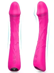 Güçlü Esnek Şarjlı Vibratör 21 cm | Esnek Yapı, Güçlü Titreşim, Su Geçirmez