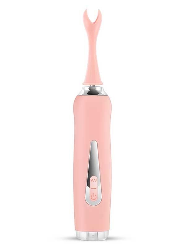 3 Başlıklı Değiştirilebilir Vibratör | Pembe, Şarjlı, Sessiz ve Çok Fonksiyonlu