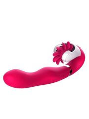Dönebilen & Oral Uyarımlı Vibratör | 12 Fonksiyon, Şarjlı, Sessiz ve Suya Dayanıklı