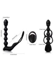 Isıtmalı Penis Halkalı Anal Prostat Vibratör - Çift Motorlu & Şarj Edilebilir