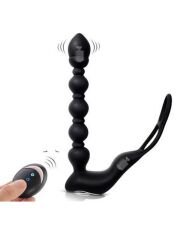 Isıtmalı Penis Halkalı Anal Prostat Vibratör - Çift Motorlu & Şarj Edilebilir