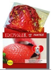 Censan Royal Yenilebilir Tanga Sütyen Çilek Aromalı