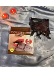 Censan Royal Yenilebilir Tanga Sütyen Çikolata Aromalı