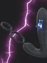 Elektro‑Şoklu Penis Halkalı App‑Controlled Anal Vibratör | Şarjlı & Akıllı Fonksiyon