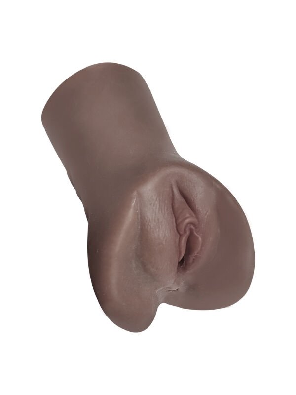 Ultra Gerçekçi Çift Girişli Suni Vajina & Anal Mastürbatör – Zenci Model | 724Haz