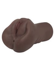 Ultra Gerçekçi Çift Girişli Suni Vajina & Anal Mastürbatör – Zenci Model | 724Haz