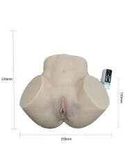 23 CM Titreşimli Süper Realistik Kalça Mastürbatör | Gerçekçi Doku ve Titreşimli Deneyim