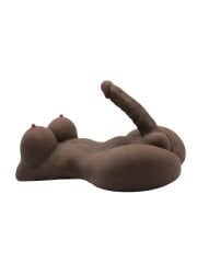 Yarım Vücut Zenci Trans Manken | Gerçekçi Silikon ve TPE Seks Oyuncağı | 724Haz